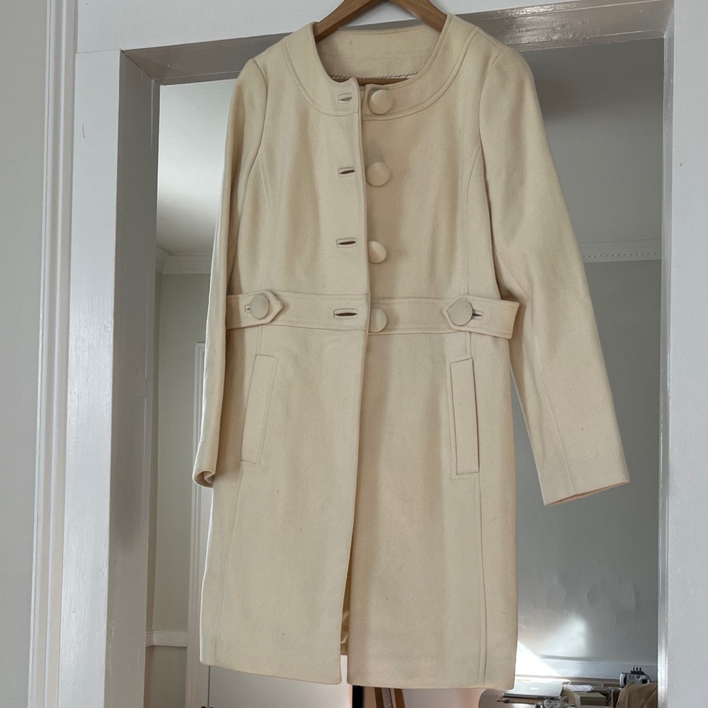 Banana Republic Cream Trench Coat